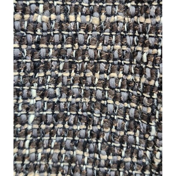 Bergdorf Goodman Grey Brown Silk Lined Wool Tweed High-end Blazer Size S - Picture 13 of 16